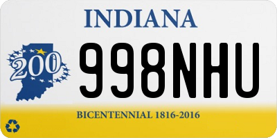 IN license plate 998NHU