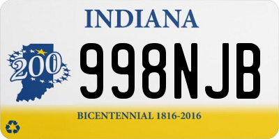 IN license plate 998NJB