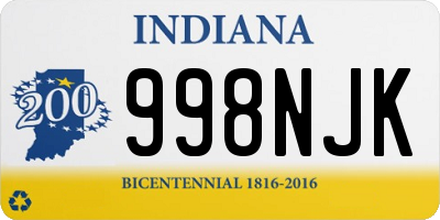 IN license plate 998NJK