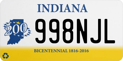 IN license plate 998NJL