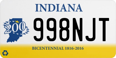 IN license plate 998NJT