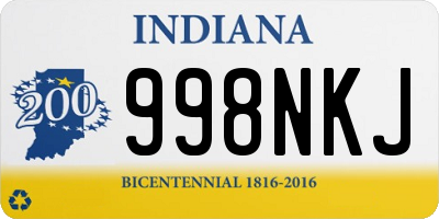 IN license plate 998NKJ