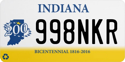 IN license plate 998NKR