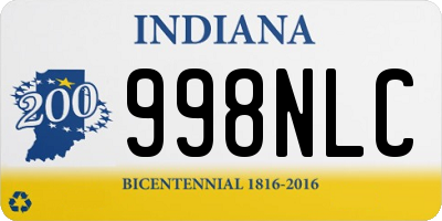 IN license plate 998NLC