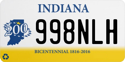 IN license plate 998NLH