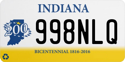 IN license plate 998NLQ