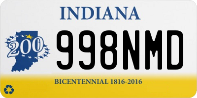 IN license plate 998NMD