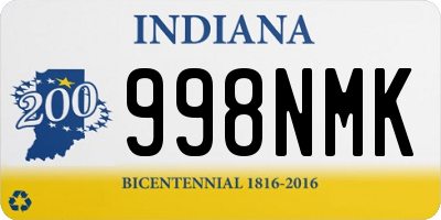 IN license plate 998NMK