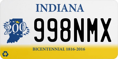 IN license plate 998NMX