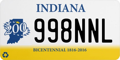 IN license plate 998NNL