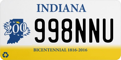 IN license plate 998NNU