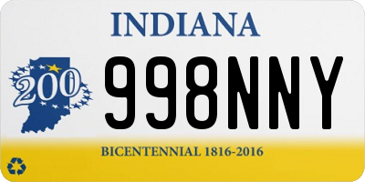 IN license plate 998NNY