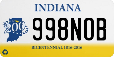 IN license plate 998NOB