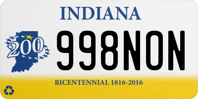 IN license plate 998NON