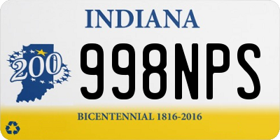 IN license plate 998NPS