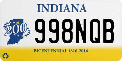 IN license plate 998NQB