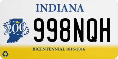 IN license plate 998NQH