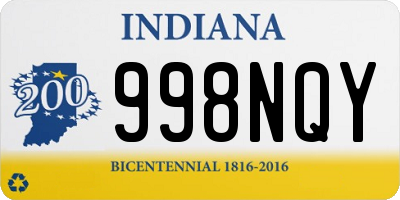 IN license plate 998NQY