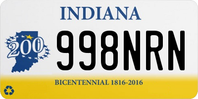 IN license plate 998NRN