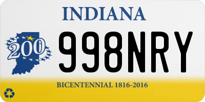 IN license plate 998NRY