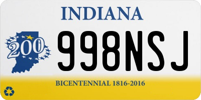 IN license plate 998NSJ