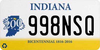 IN license plate 998NSQ