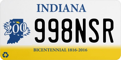 IN license plate 998NSR