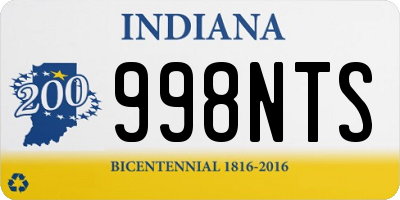 IN license plate 998NTS