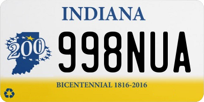 IN license plate 998NUA