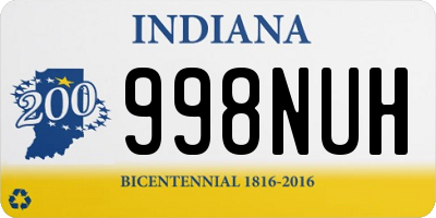 IN license plate 998NUH