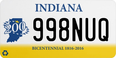 IN license plate 998NUQ