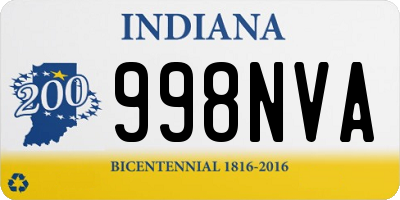 IN license plate 998NVA