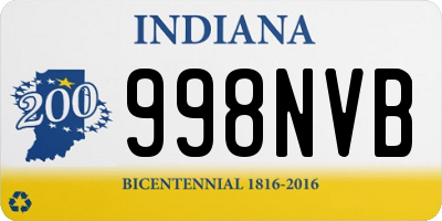 IN license plate 998NVB