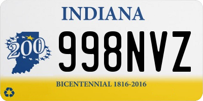 IN license plate 998NVZ