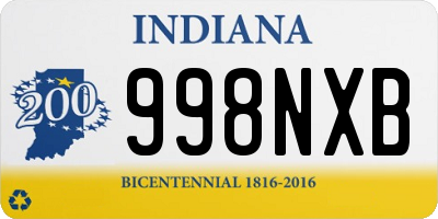 IN license plate 998NXB