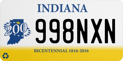 IN license plate 998NXN