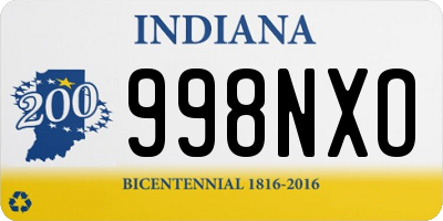 IN license plate 998NXO