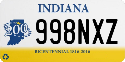 IN license plate 998NXZ