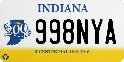 IN license plate 998NYA