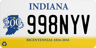 IN license plate 998NYV