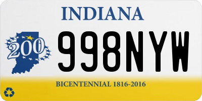 IN license plate 998NYW