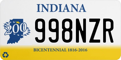 IN license plate 998NZR