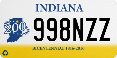 IN license plate 998NZZ