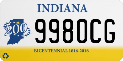 IN license plate 998OCG