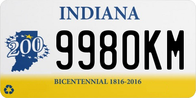 IN license plate 998OKM