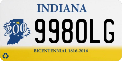IN license plate 998OLG