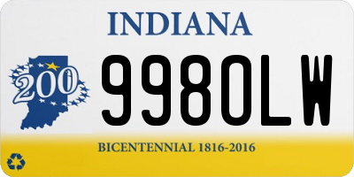 IN license plate 998OLW