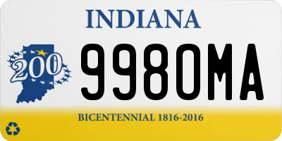 IN license plate 998OMA