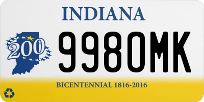 IN license plate 998OMK