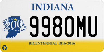 IN license plate 998OMU